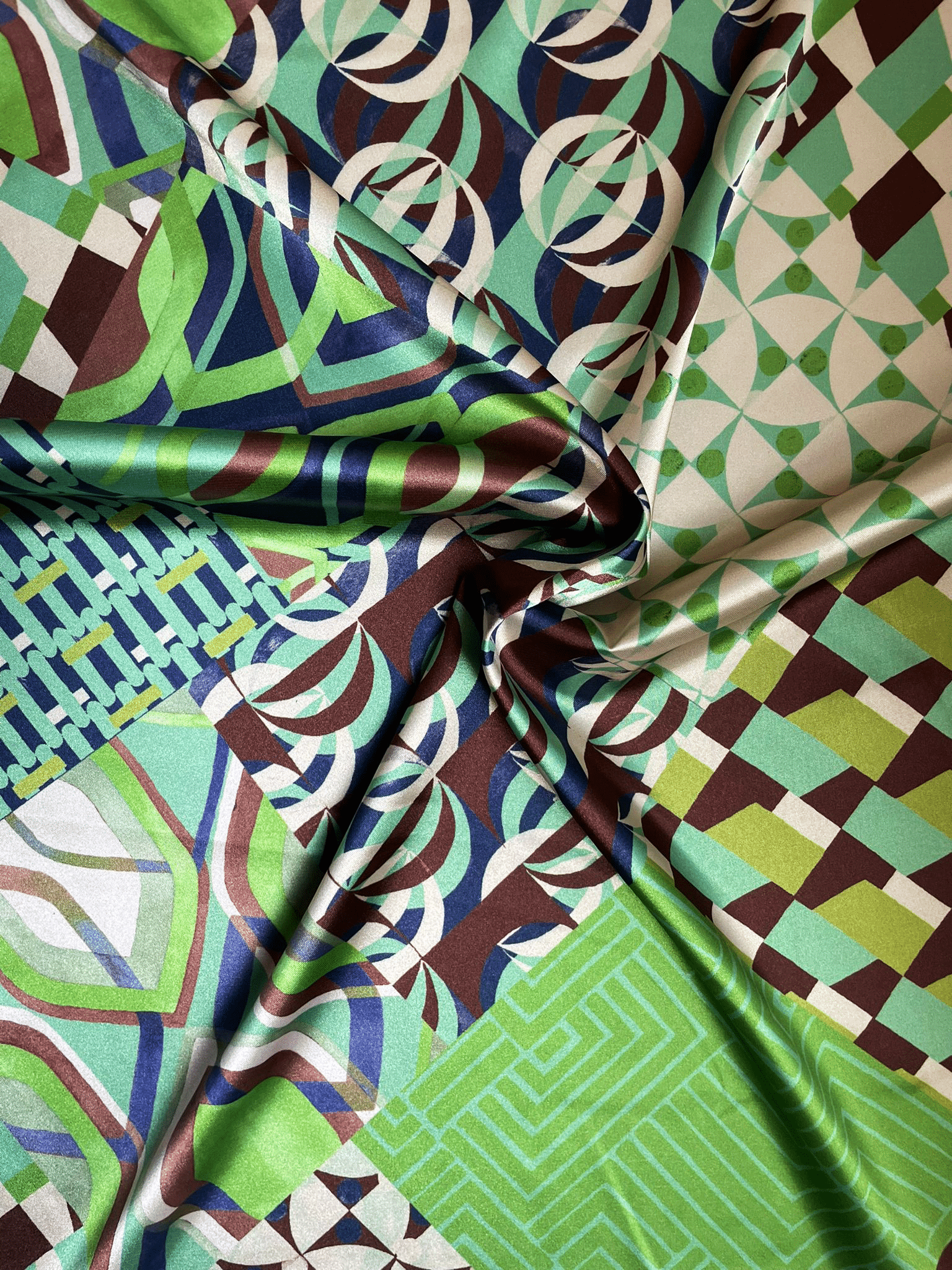 green textil